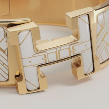 Clic Clac H Mors à Jouets bracelet - White | Hermès Belgium